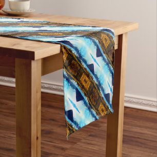 Vintage USA Alaska Matanuska glacier Short Table Runner