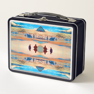 Vintage USA Alaska Mendenhall glacier Juneau Metal Lunch Box