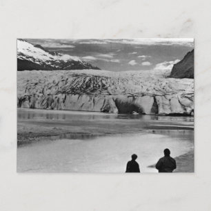 Vintage USA Alaska Mendenhall glacier Juneau Postcard