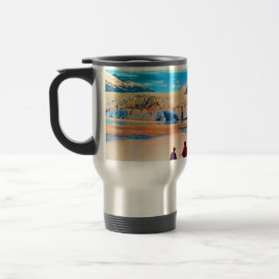 Vintage USA Alaska Mendenhall glacier Juneau Travel Mug