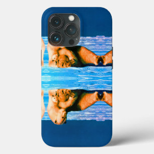 Vintage USA Alaska mother polar bear iPhone 13 Pro Case