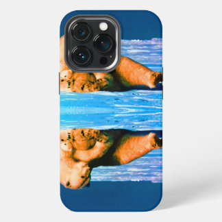 Vintage USA Alaska mother polar bear iPhone 13 Pro Case