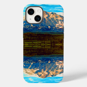 Vintage USA Alaska Mt Mckinley national park Case-Mate iPhone 14 Case