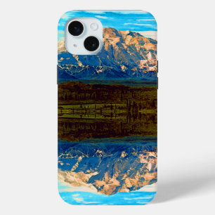 Vintage USA Alaska Mt Mckinley national park iPhone 15 Mini Case