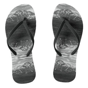 Vintage USA Alaska Mt Mckinley national park Flip Flops