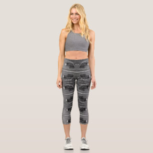 Vintage USA Alaska Yukon fish trap Capri Leggings