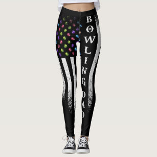Bowling print cheap leggings