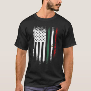 Vintage USA American Flag Mexican Roots America Gr T-Shirt