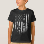 Vintage Usa American Flag Proud Badminton Sister S T-Shirt<br><div class="desc">Vintage Usa American Flag Proud Badminton Sister Silhouette</div>