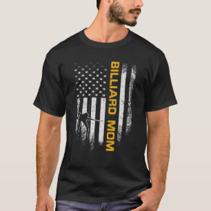Vintage USA American Flag Proud Pool Billiard Snoo T-Shirt