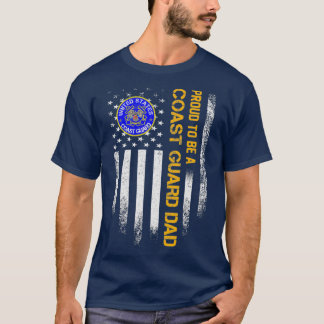 Vintage USA American Flag Proud To Be A Coast T-Shirt