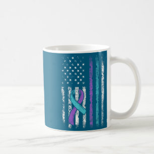 Vintage Usa American Flag Suicide Prevention Aware Coffee Mug