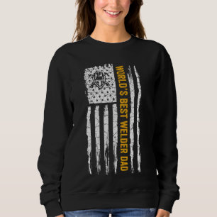 Vintage Usa American Flag World S Best Welder Weld Sweatshirt