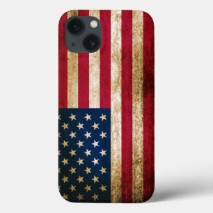 Vintage USA Americana Flag iPhone 13 Case