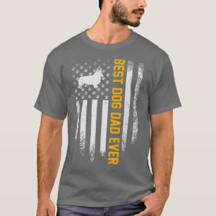 Vintage USA Best Welsh Corgi Dog Dad Ever American T-Shirt