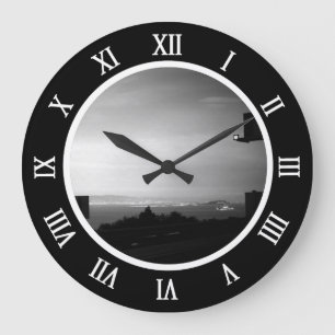 Vintage USA California San Francisco bay Alcatraz  Large Clock