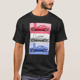 Vintage Usa Classic Muscle Auto A Red White Blue G T-Shirt