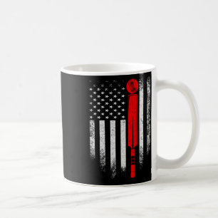 Vintage Usa Cricket American Flag Cricketer Patrio Coffee Mug