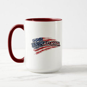 Vintage USA Flag Coffee Mug