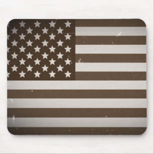 Vintage USA Flag Mouse Pad