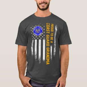 Vintage USA Flag Proud To Be A Coast Guard Veteran T-Shirt