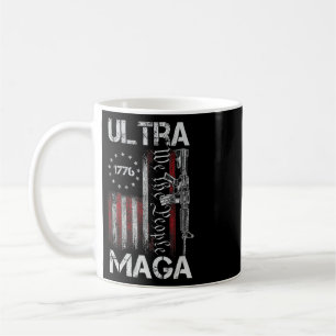Vintage Usa Flag Ultra Mega Gun Usa 4th Of July Tr Coffee Mug