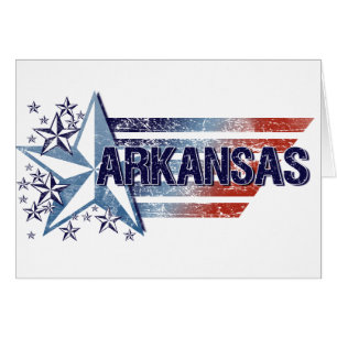Vintage USA Flag with Star – Arkansas