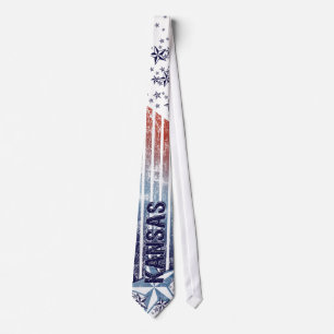 Vintage USA Flag with Star – Kansas Tie