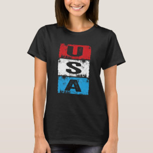 Vintage Usa Independence Day 4th Of July Patriotic T-Shirt