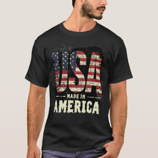 Vintage USA Made in America Distressed Graphic  T-Shirt