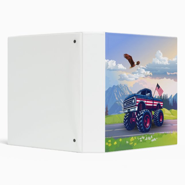 Vintage, USA monster truck Binder (Background)