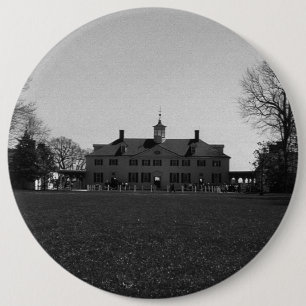 Vintage USA Mount Vernon George Washington house 6 Inch Round Button