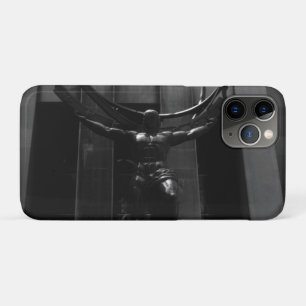 Vintage USA New York rockefeller Atlas statue iPhone 11 Pro Case