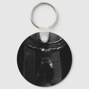 Vintage USA New York rockefeller Atlas statue Keychain