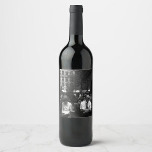 Vintage USA New York Rockefeller Centre Wine Label