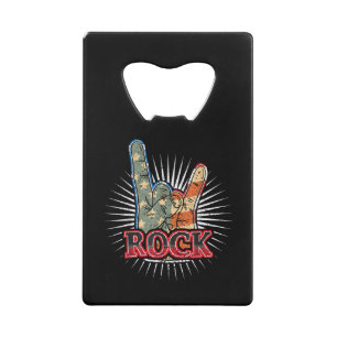 Vintage USA Rock - Band Concert Poster 70s 80s Credit Card Bottle Opener