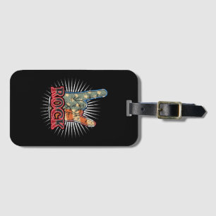 Vintage USA Rock - Band Concert Poster 70s 80s Luggage Tag