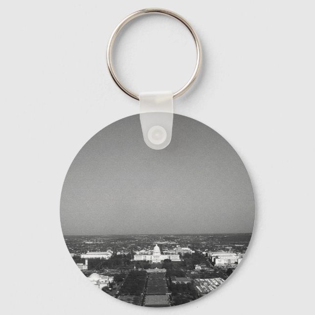 Vintage USA Washington Capitol overview Keychain (Front)