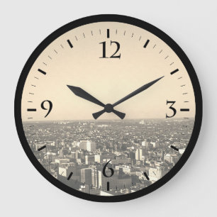 Vintage USA Washington city overview Case-Mate iPh Large Clock