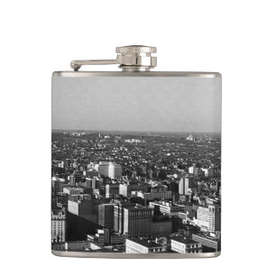 Vintage USA Washington city overview Hip Flask