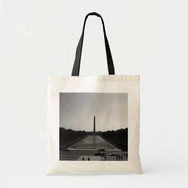 Vintage USA Washington Monument Tote Bag (Front)
