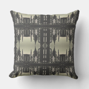 Vintage USA Washington National Air Space Museum C Throw Pillow