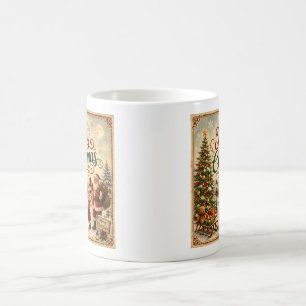 vintage v children christmas mug
