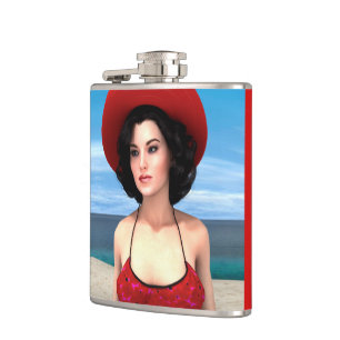 Vintage Vacation Hip Flask