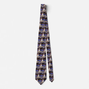 Vintage Vacation Travel, Cruise Ship on Pool Deck Tie
