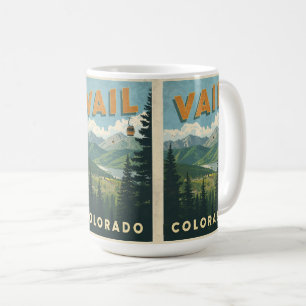 vintage Vail colorado outdoor cable car souvenirs  Coffee Mug