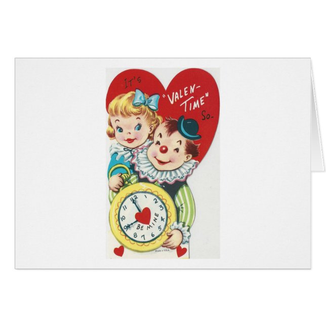 Vintage "Valen-time" Valentine (Front Horizontal)
