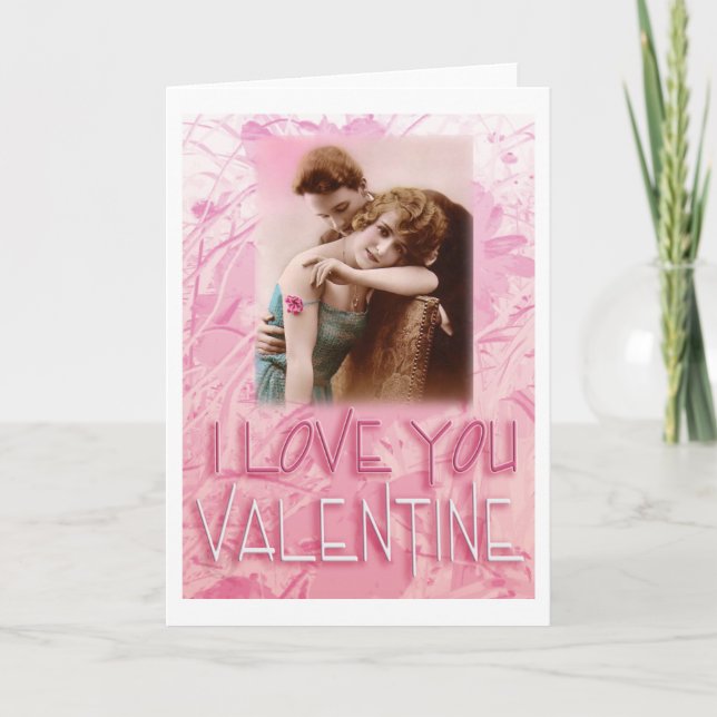 Vintage Valentine #6 Holiday Card (Front)