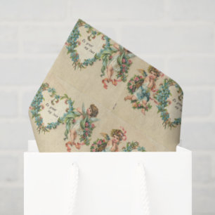 Vintage Valentine Angel tissue paper