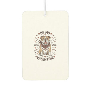 Vintage Valentine Bulldog XOXO Shirt Design_1 Air Freshener